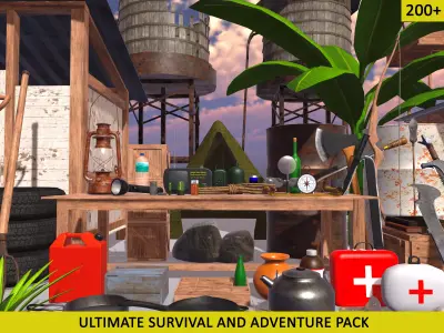 Adventure Mega Pack - 200 Low-poly 3D model