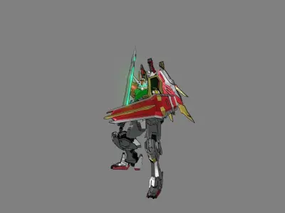 Attacker Gundam B 17 3D model