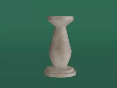 3D Pedestal Model Free low-poly 3D model