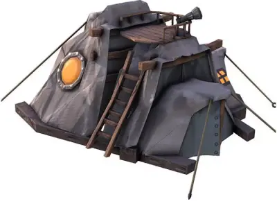 MMORPG Tenthouse Low-poly 3D model