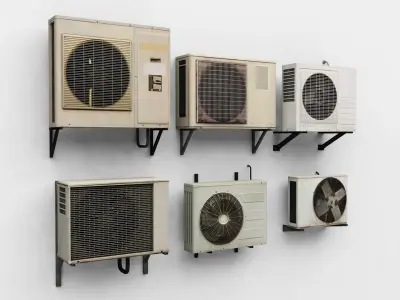 25 Air Conditioner Outdoor Units 3D model