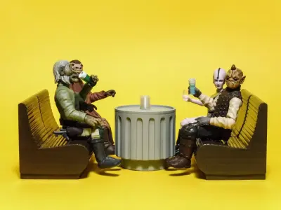 Star Wars Cantina furniture 3D print model