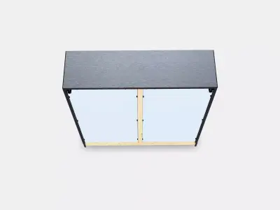 HAVSTA Glass-door cabinet with plinth Low-poly 3D model