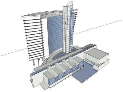 vacation spot-Resort-Fashion Leisure Hotel-0267 3D model
