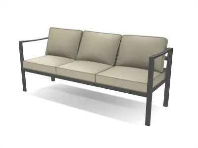 out bench sling fabric 008 Low-poly 3D model