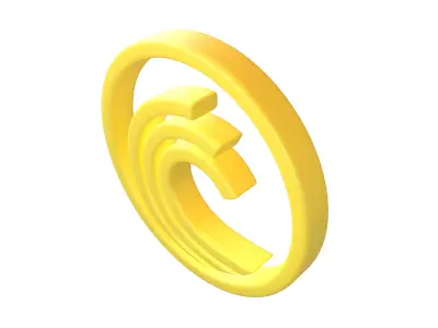 BitTorrent Coin v1 002 Low-poly 3D model