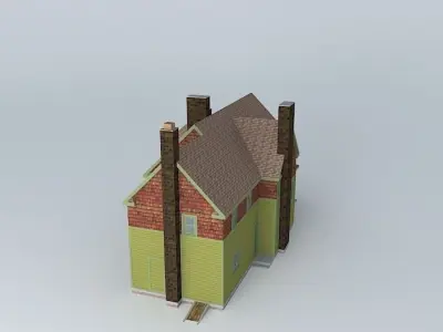 1889 House updated - barely Free 3D model
