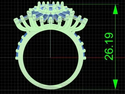 Jewelry ring 230 3D print model