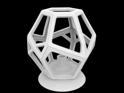 Spiral Column Lamp Holder 3D Print Model 3D print model