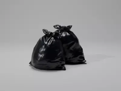 TRASH BAG Low-poly 3D model purchase