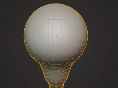 Big Round Edison Bulb   3D model