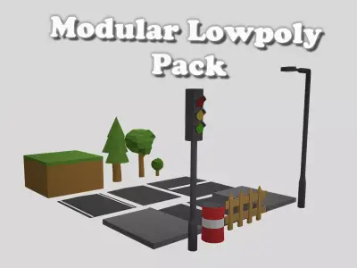 Modular Lowpoly Pack Free 3D model