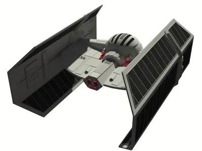 TIE Advanced x1 3D model