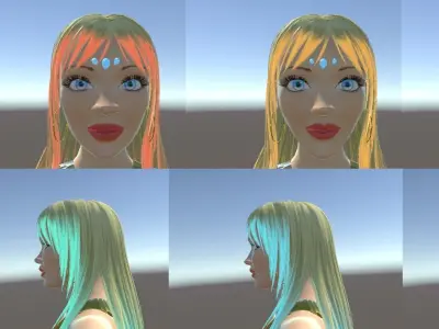 Bellydancer PC only VRChat model Low-poly 3D model