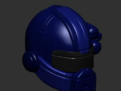 helmet high poly sculpt 3d printable ver 3D model