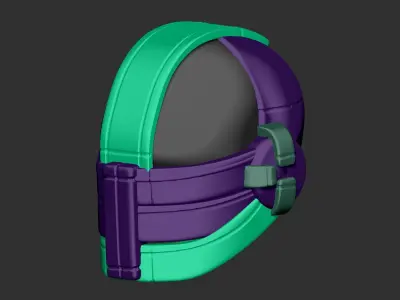  helmet high poly sculpt 3d printable  3D model