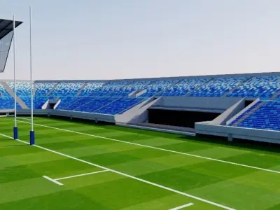 Kumagaya Rugby Ground - Japan 3D model