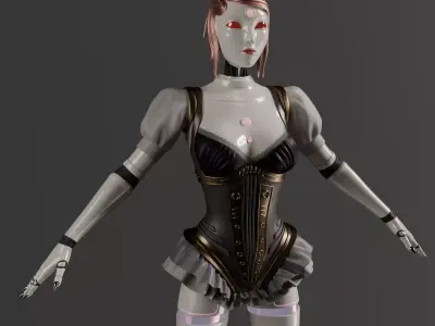 Robot Girl 3D model