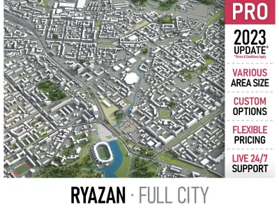 Ryazan  Low-poly 3D model