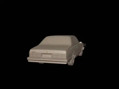 CHEVROLET MALIBU CLASSIC 1981 TWO DOORS   3D print model
