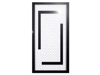 Door Screen with Star of David 3D model