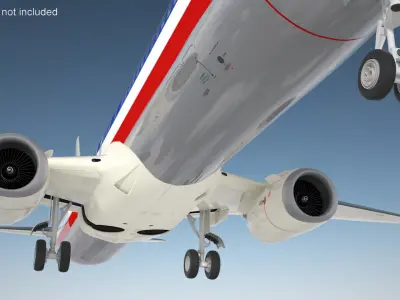  American Airlines Boeing 737-900 with Interior Rigged for Cinema 4D 
