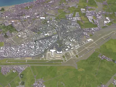 Algiers - Houari Boumediene Airport - ALG Low-poly 3D model