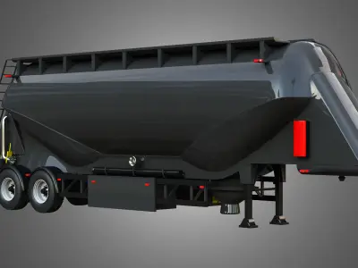 Feldbinder Silo Trailer 3D model