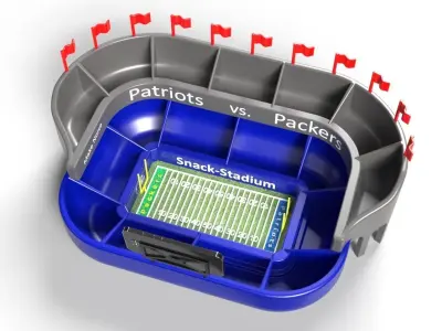 SNACK STADIUM FOR THE SUPER BOWL 3D print model