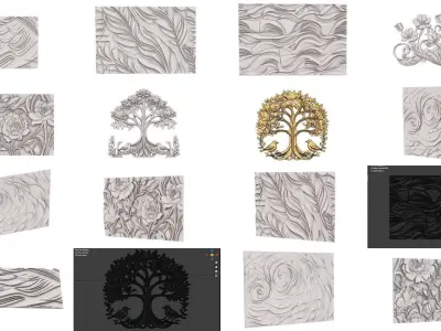 40 Ornamental murals decor set Pack 01