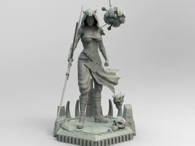 Zabrak Sith Girl 3D print model