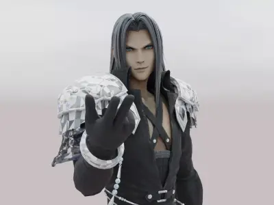 Final Fantasi VII Sephiroth 3D model