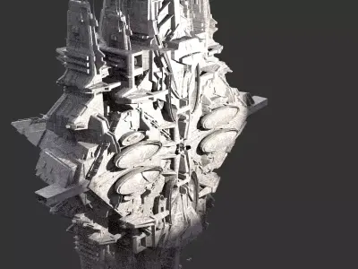 District 10 Mothership Design 7  3D model