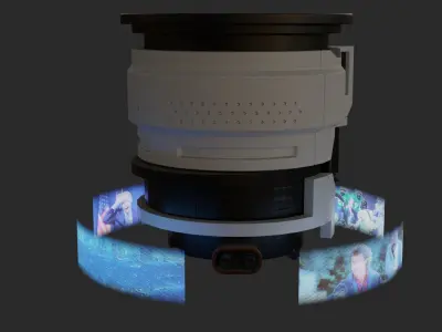 Cyberpunk 2077 TV Hologram 3D model