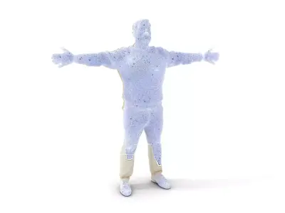 Casual Attire Male model pack Low-poly 3D model