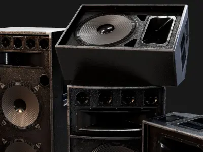 Speaker - Game ready props Low-poly 3D model