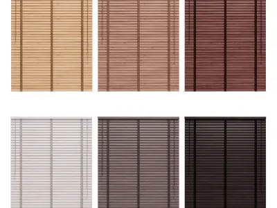 Wooden blinds 1 3D model