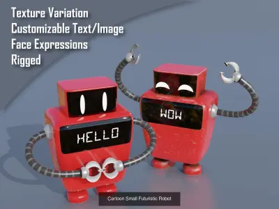 Robot Collection 3D Model Pack