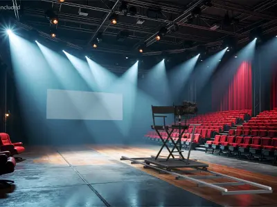  Rail Camera Dolly with Seat and Camcorder 