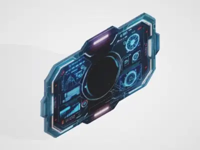 Ultimate 7 Sci Fi Props 3D Model Pack High Quality Game Assets Low-poly 3D model