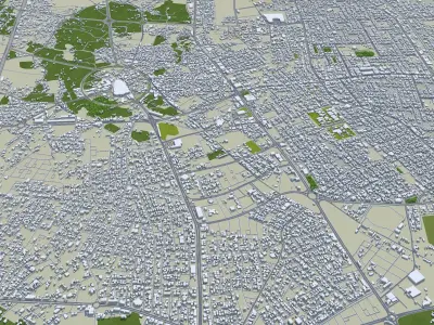 Unayzah Saudi Arabia Low-poly 3D model