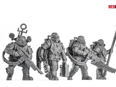 Special Forces - Command Squad of the Imperial Force 3D print model