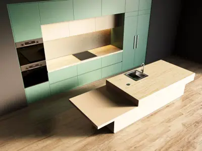 37-Kitchen1 matte 4 3D model