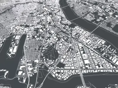 Cityscape Dallas USA 3D model