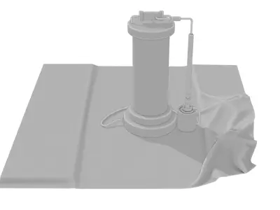 Sci-fi capsula 2 Low-poly 3D model