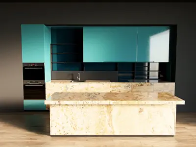 36-Kitchen12 glossy 3 3D model