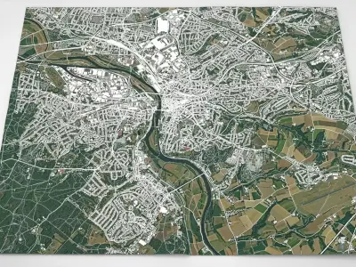 Cityscape Mulheim an der Ruhr Germany 3D model