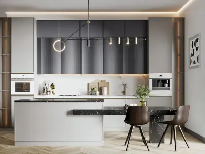 Kitchen 02 3D model buy