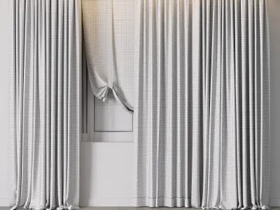 Hadi Curtains 44 Low-poly 3D model