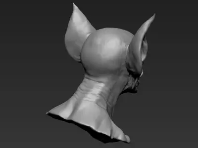Bat Creature Bust 3D model